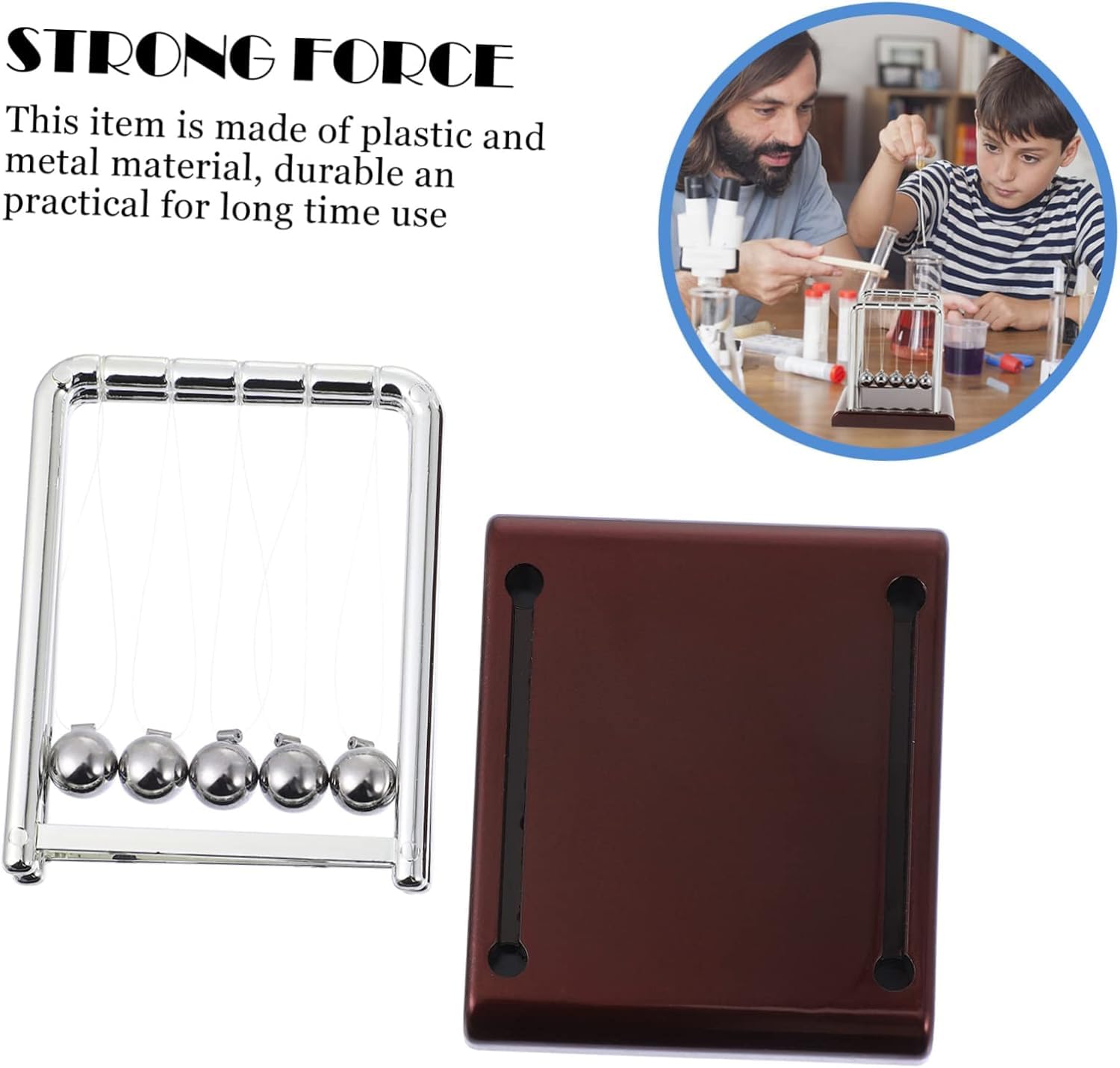 Newton Swings Ball, Physics Toys for Kids, Newton's Desk Toys
